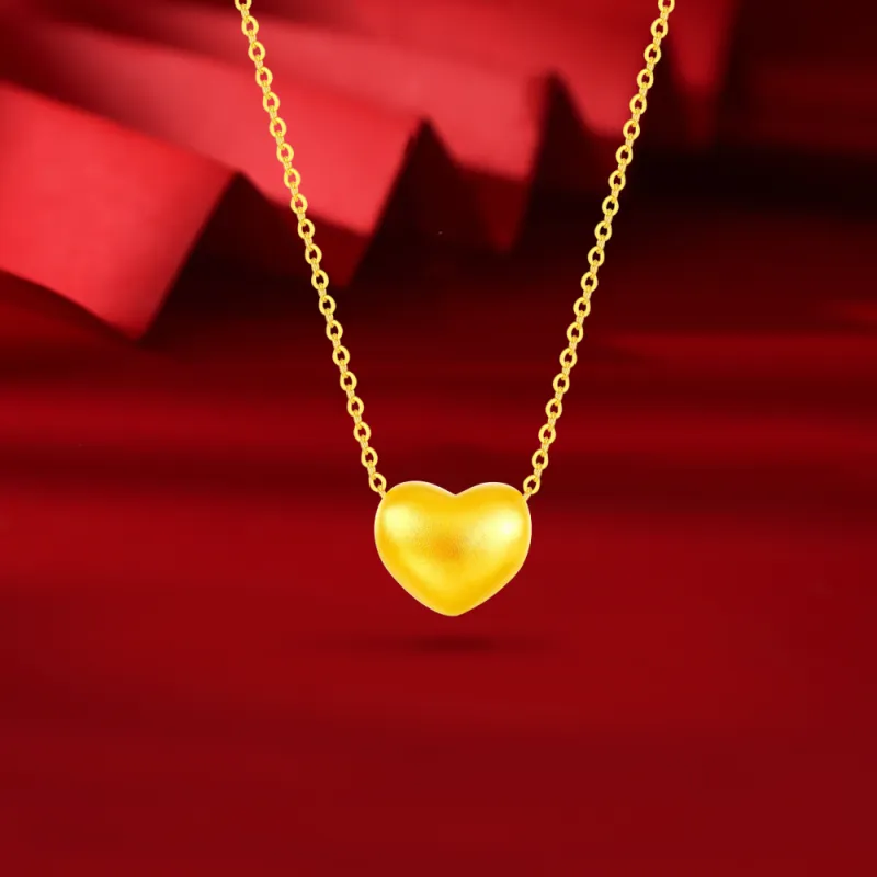 Fortune Gold Jewelry Mom Box Necklace Women's-15