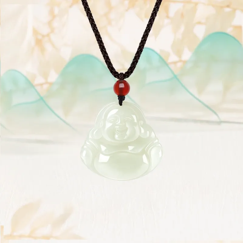 Fortune Gold Tianshan Jade Necklaces Unisex-4