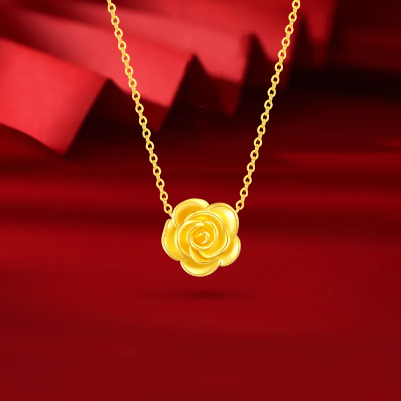 Fortune Gold Jewelry Mom Box Necklace Women's-9