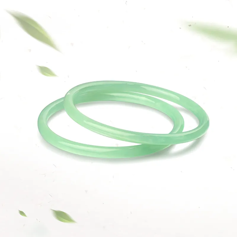 Fortune Gold Colored Glaze Bangles Women's-3