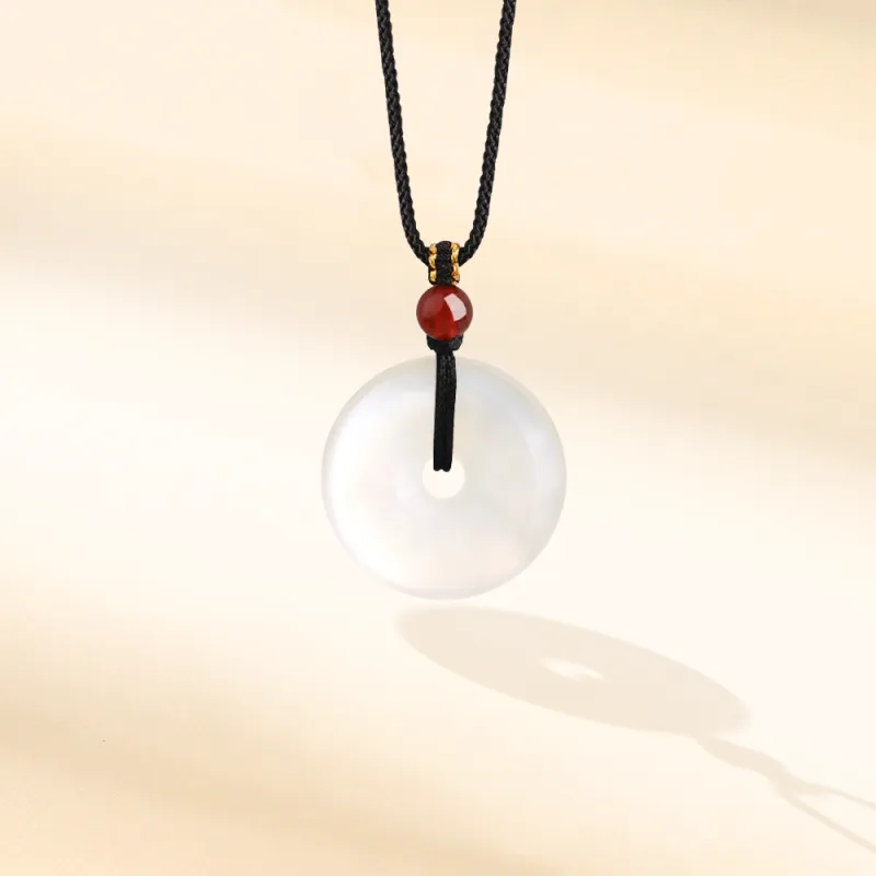 Fortune Gold Chalcedony Necklaces Unisex-4