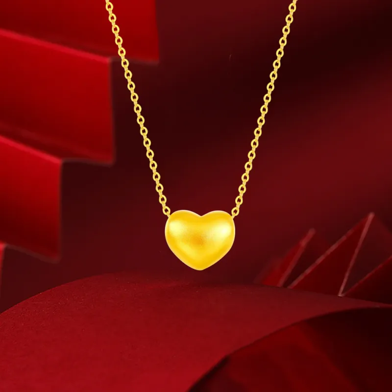 Fortune Gold Jewelry Mom Box Necklace Women's-14
