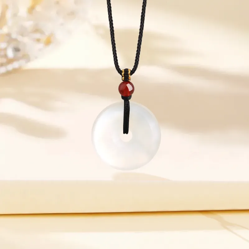 Fortune Gold Chalcedony Necklaces Unisex-1