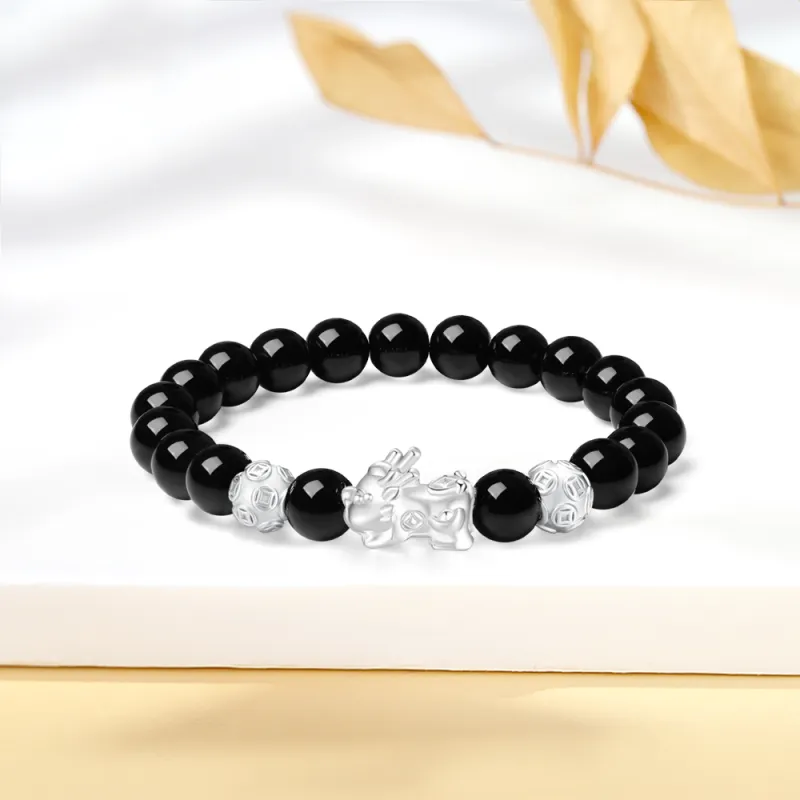 Fortune Gold Agate Jade Bracelets Unisex-1