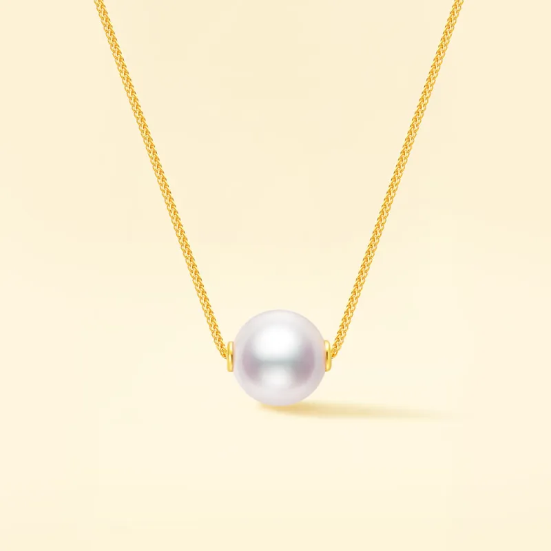 Fortune Gold Freshwater Pearl Necklaces Unisex-5