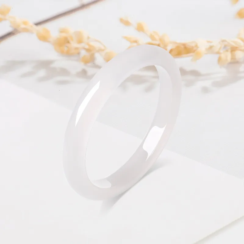 Fortune Gold Chalcedony Bangles Women's-6