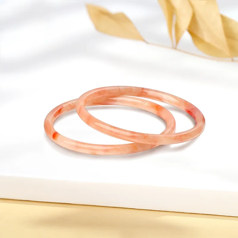 Fortune Gold Colored Glaze Bangles Women's-4