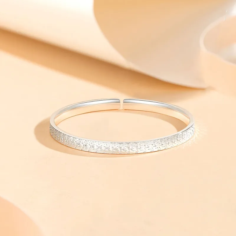 Fortune Gold 999 Fine Silver Bangles Unisex-6