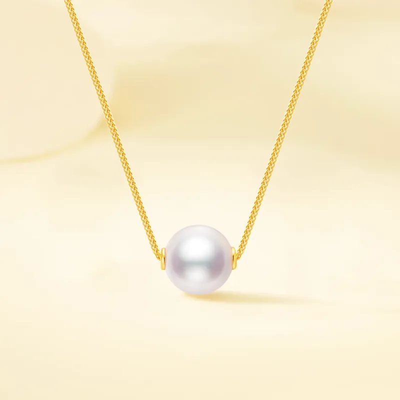 Fortune Gold Freshwater Pearl Necklaces Unisex-2