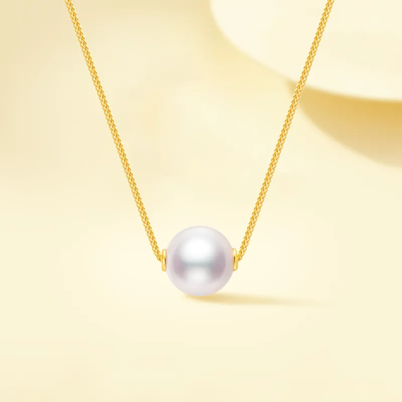 Fortune Gold Freshwater Pearl Necklaces Unisex-3