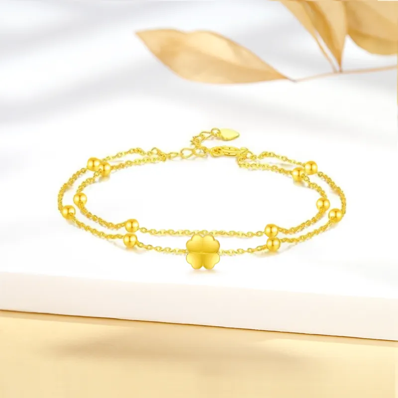 Fortune Gold Hand Accessory Box Bracelet Unisex-14