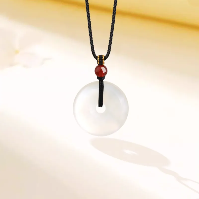 Fortune Gold Chalcedony Necklaces Unisex-3
