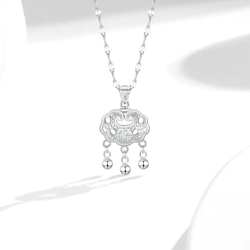 Fortune Gold 999 Fine Silver Necklaces Unisex-4