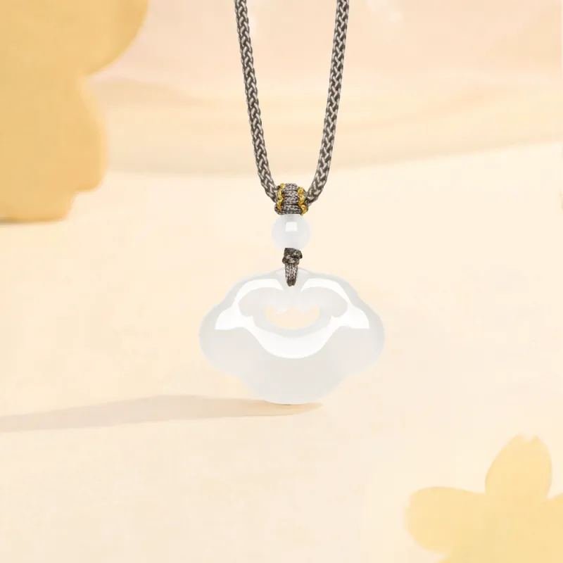 Fortune Gold Chalcedony Necklaces Unisex-3