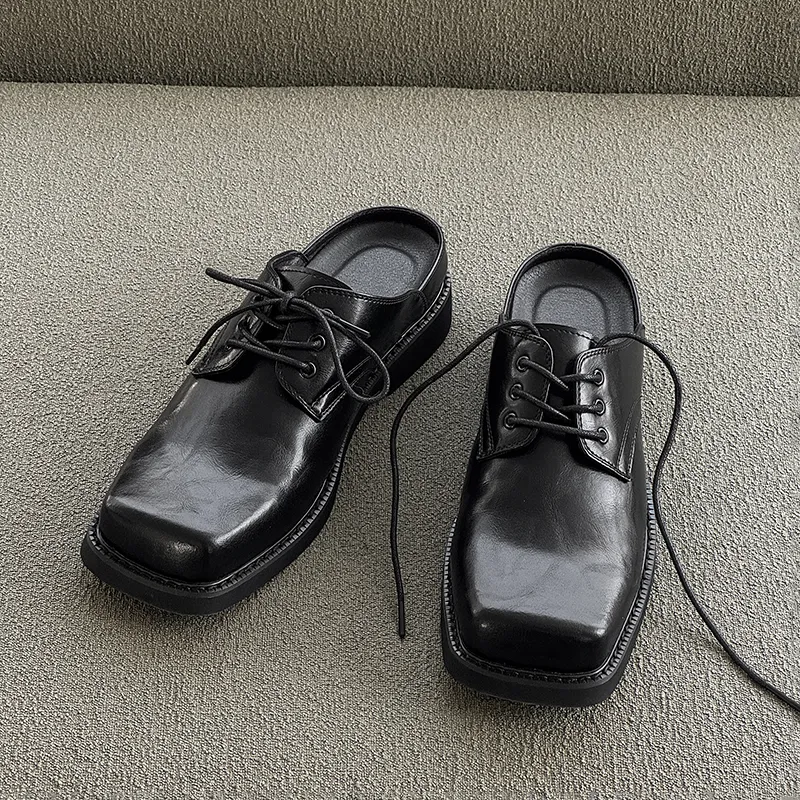 IZEIZIG Slip Resistant Closed Toe Slippers Men's Black-2
