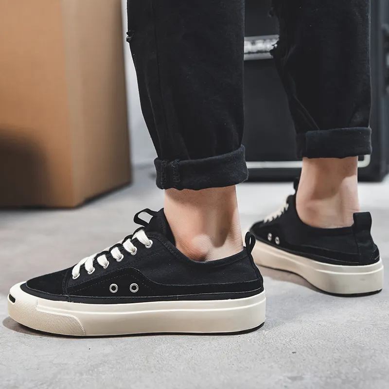 IZEIZIG Slip Resistant, Abrasion Resistant, Lightweight, Breathable, Support Low Top Canvas Shoes Men's-1