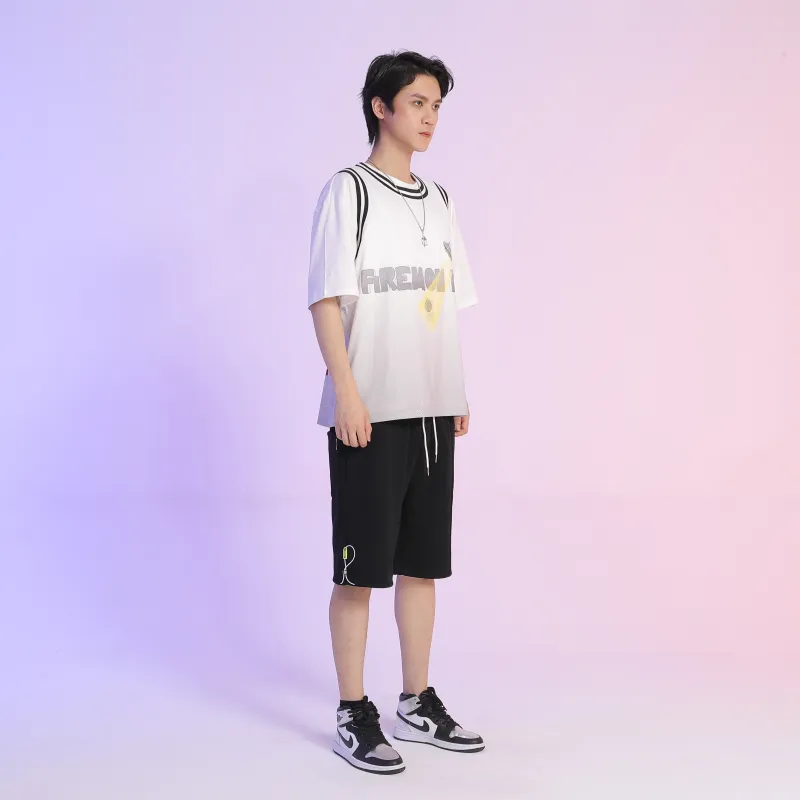 FireMonkey Basketball Jerseys Unisex White-5