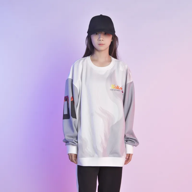 FireMonkey Sweatshirts Unisex Gray-3