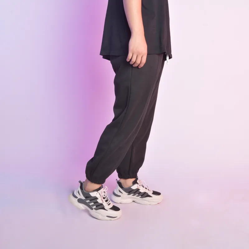 FireMonkey Knitted Sports Pants Unisex Black-5