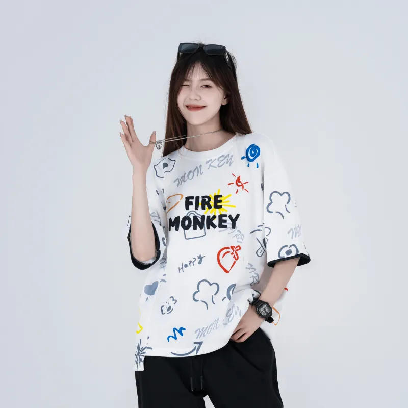 FireMonkey T Shirt Unisex White-6