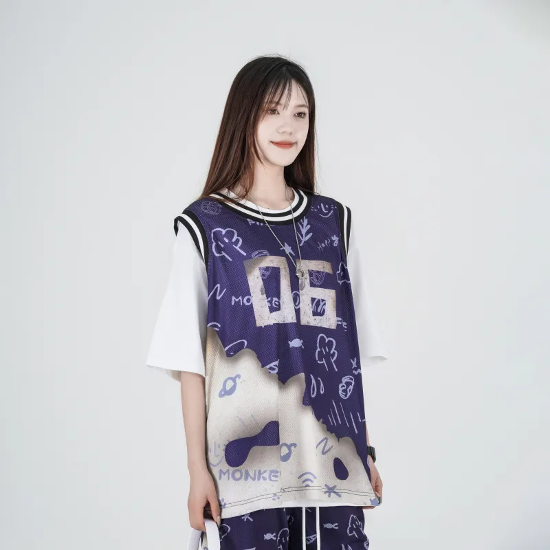 FireMonkey Basketball Suit Unisex Blue-5