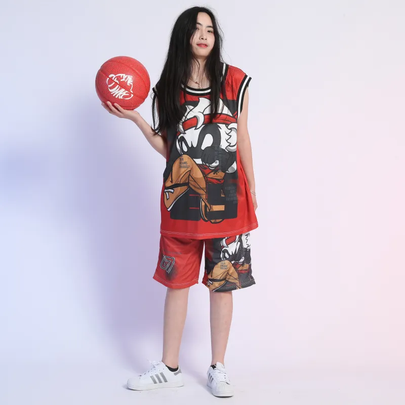 FireMonkey Basketball Shorts Unisex Red-6