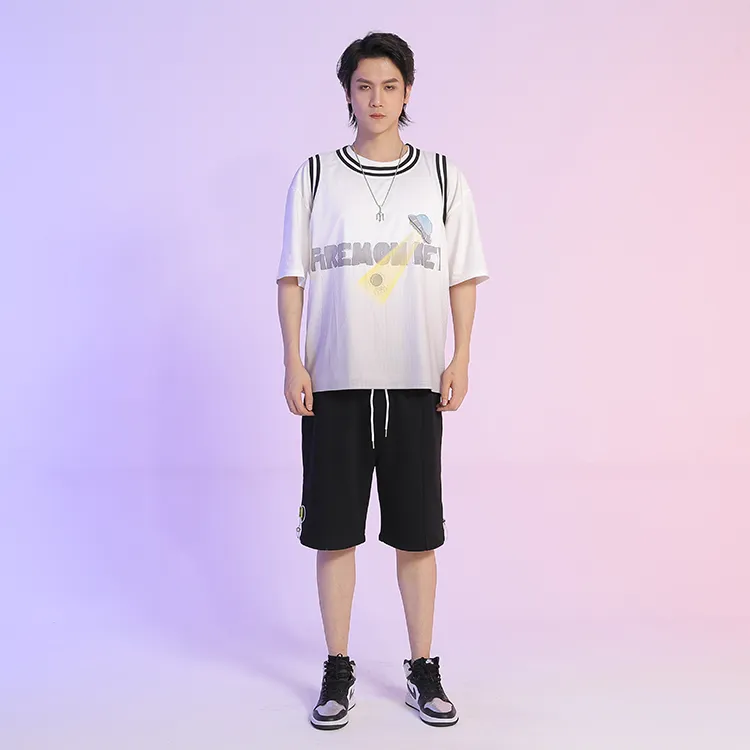 FireMonkey Basketball Jerseys Unisex White-2