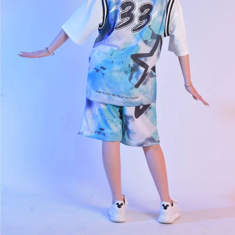 FireMonkey Basketball Jerseys Unisex Turquoise-5