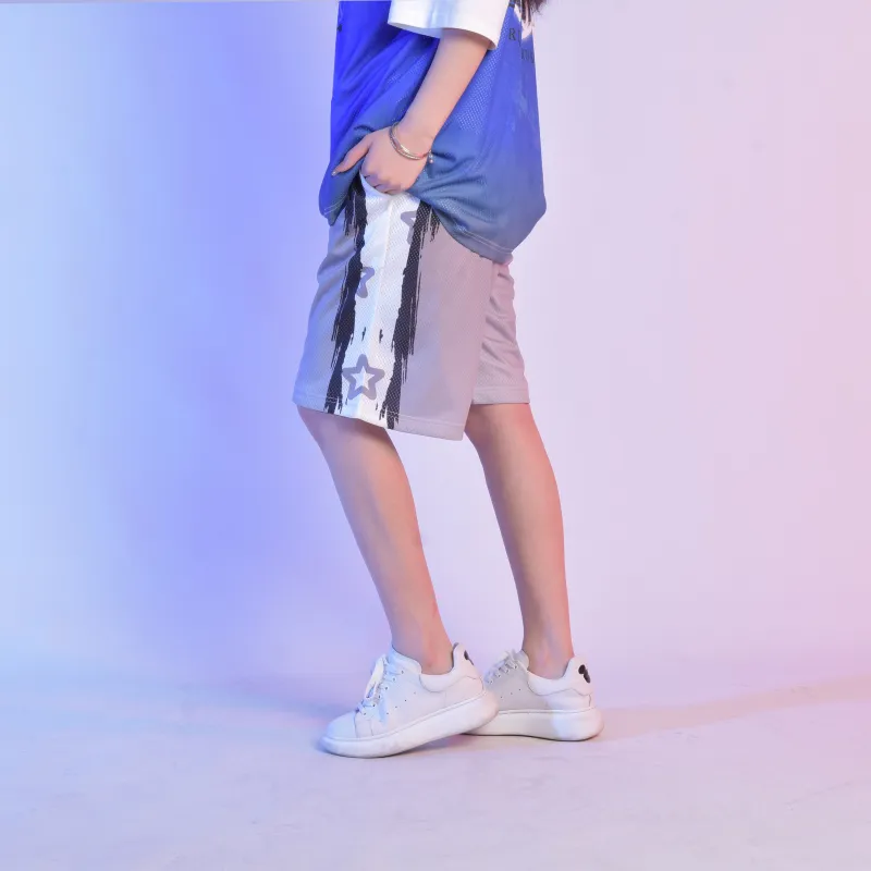 FireMonkey Basketball Shorts Unisex Gray-5