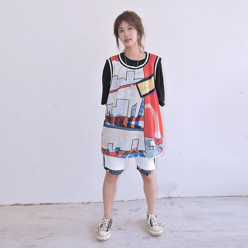 FireMonkey Basketball Jerseys Unisex Red-3