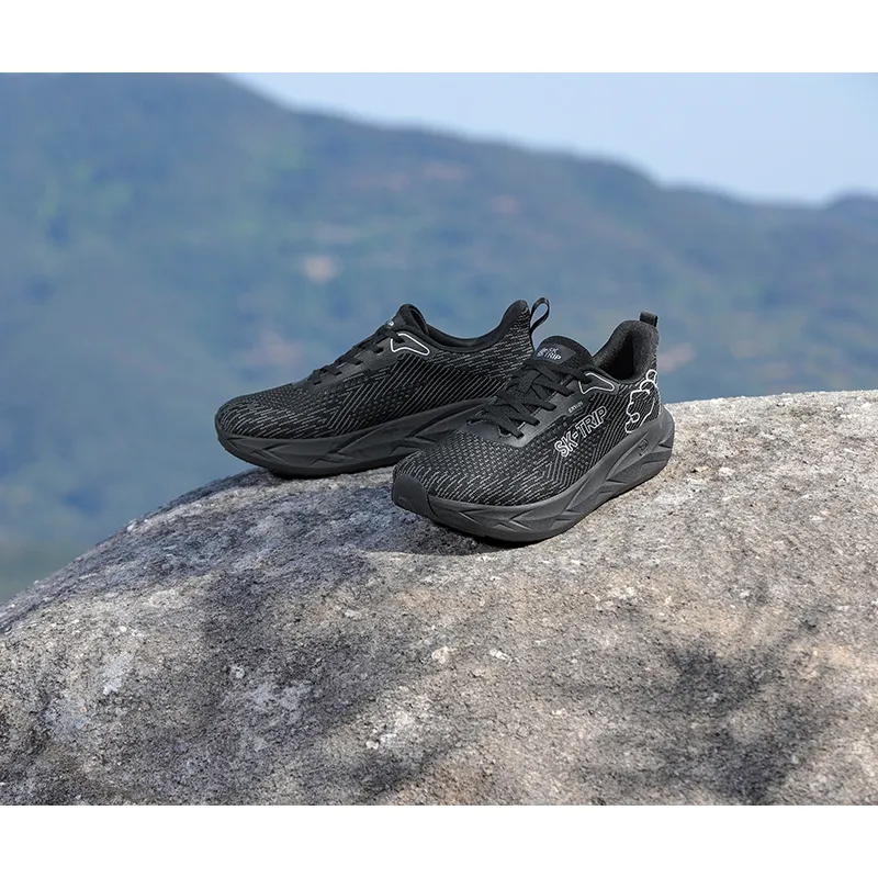 SK.TRIP x FireMonkey Anti Slip Wear Resistant Low Top Casual City Commute Running Shoes Men's Black-3