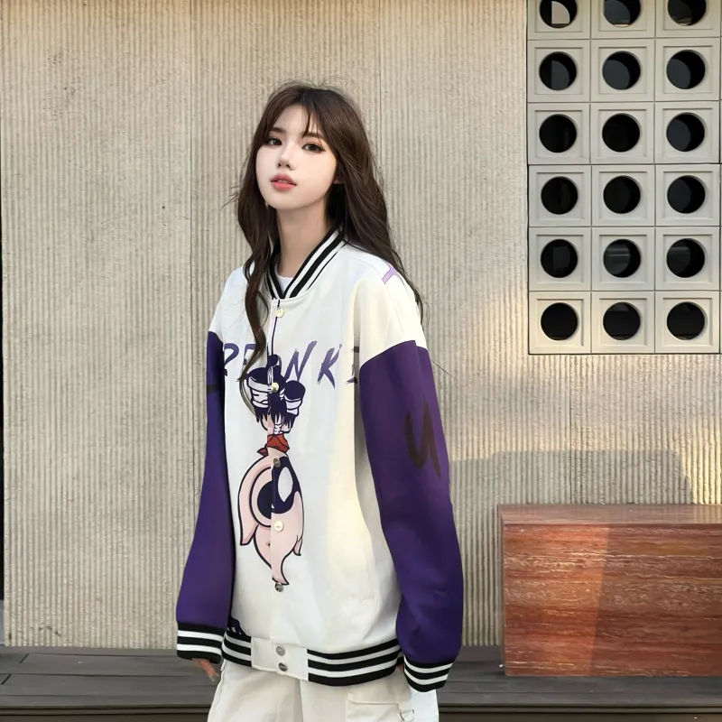 FireMonkey Baseball Jacket Unisex White-3
