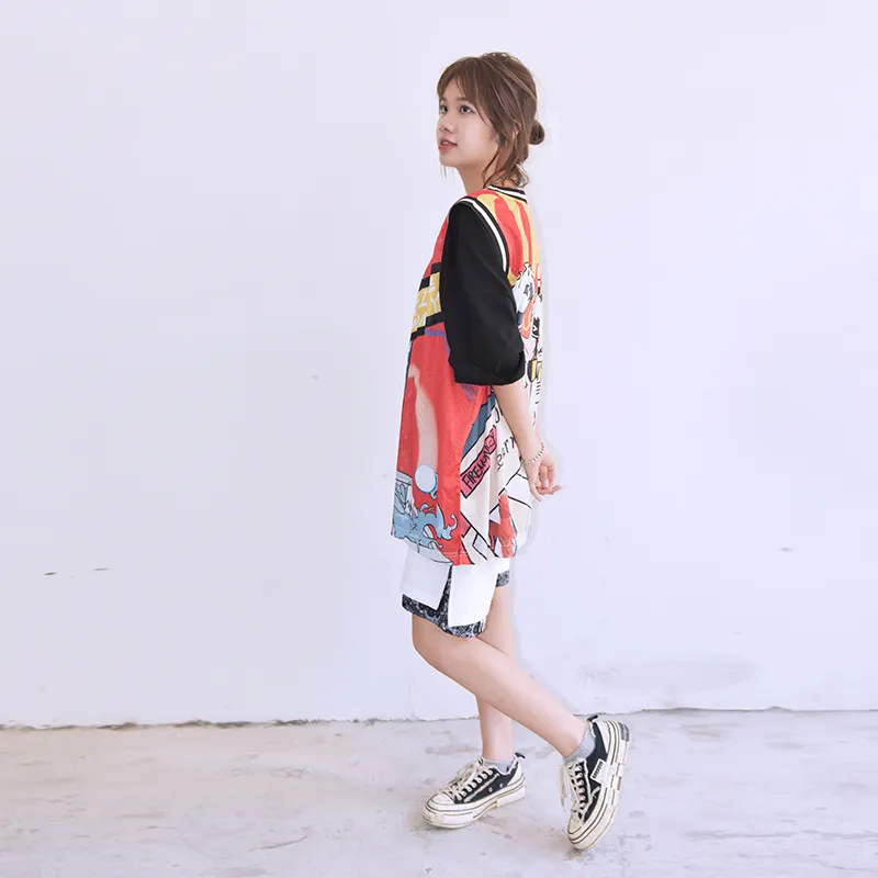 FireMonkey Basketball Jerseys Unisex Red-4