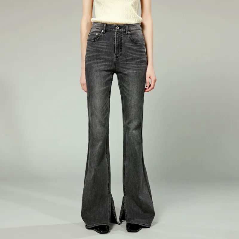 UOOYAA Jeans Women's Dark Gray-2