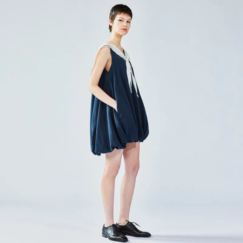 UOOYAA Sleeveless Dress Women's Navy Blue-5