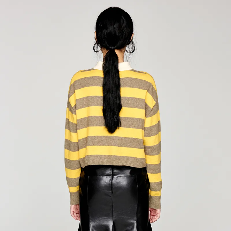 UOOYAA Sweaters Women's Stripes-2