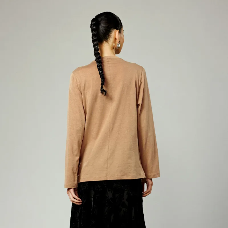 UOOYAA T Shirts Women's Khaki-2