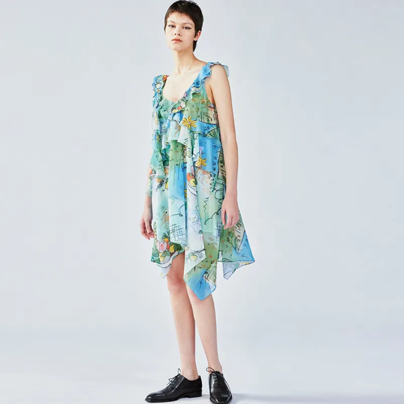 UOOYAA Slip Dress Women's Print-4