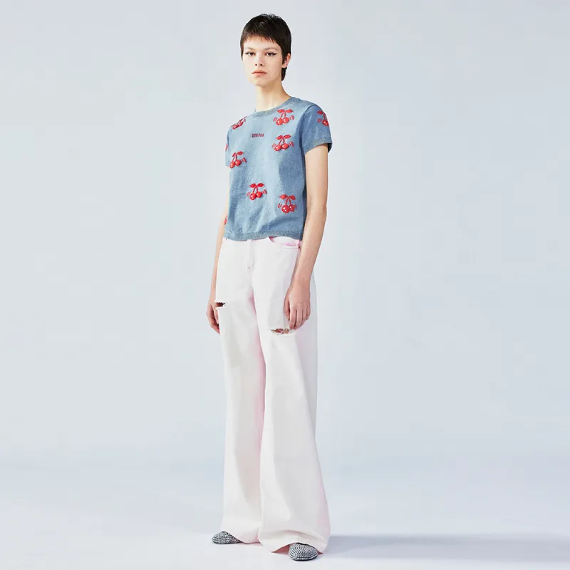 UOOYAA Regular T Shirt Women's Blue-5
