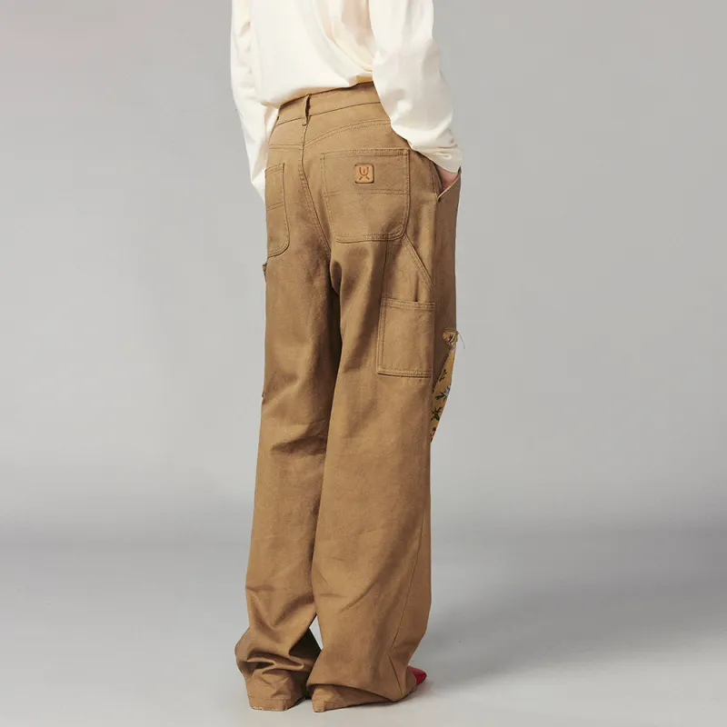 UOOYAA Cargo Pants Women's Khaki-3