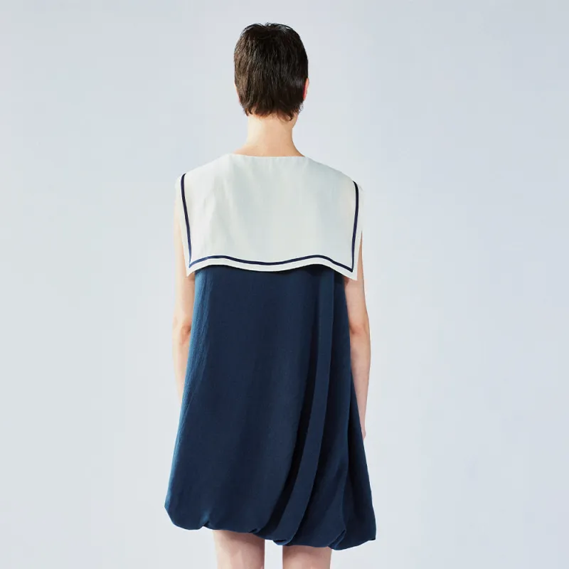 UOOYAA Sleeveless Dress Women's Navy Blue-3