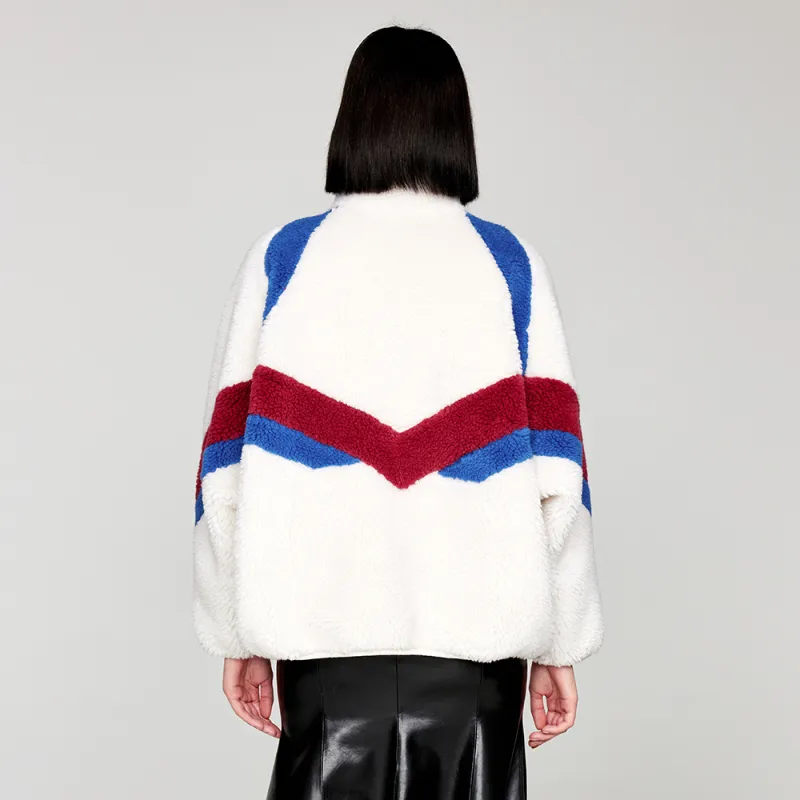 UOOYAA Velvet feel Coat Women's White-2