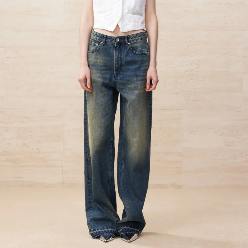 UOOYAA Jeans Women's Denim Blue-2