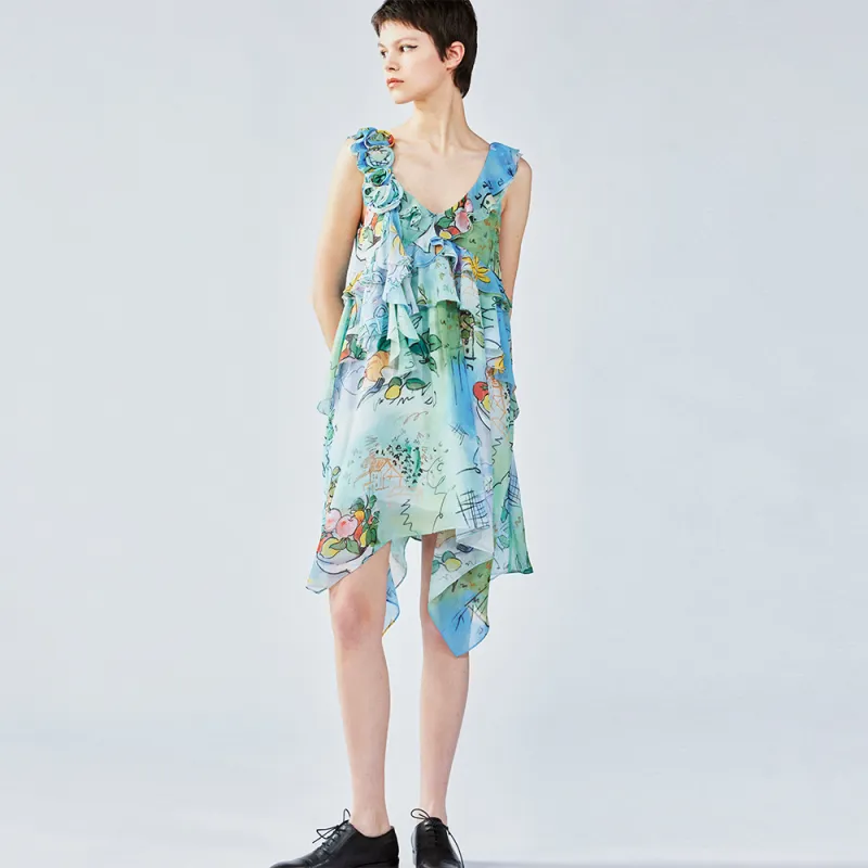 UOOYAA Slip Dress Women's Print-5