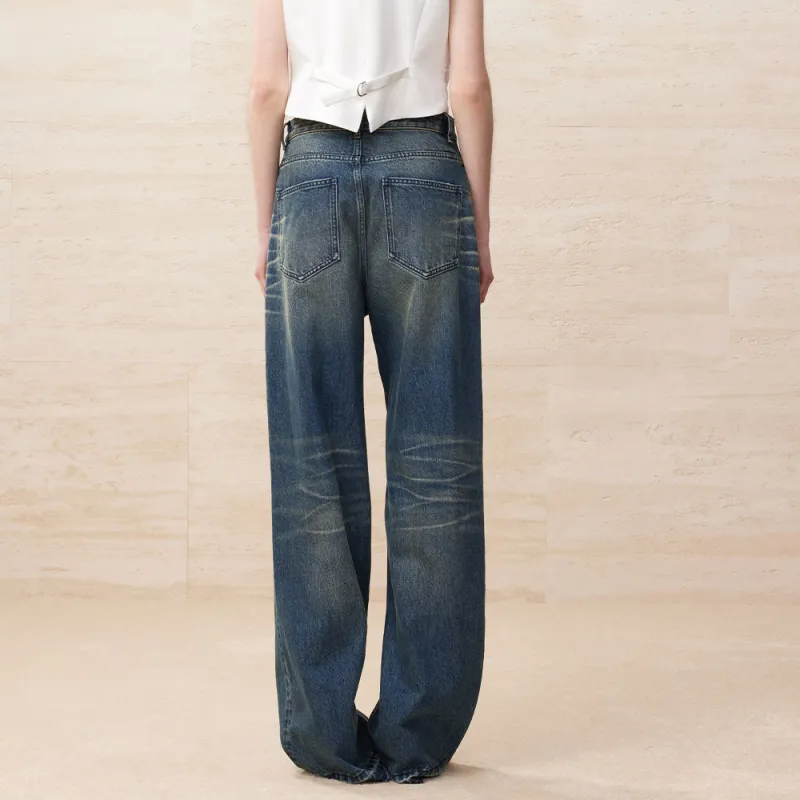 UOOYAA Jeans Women's Denim Blue-3