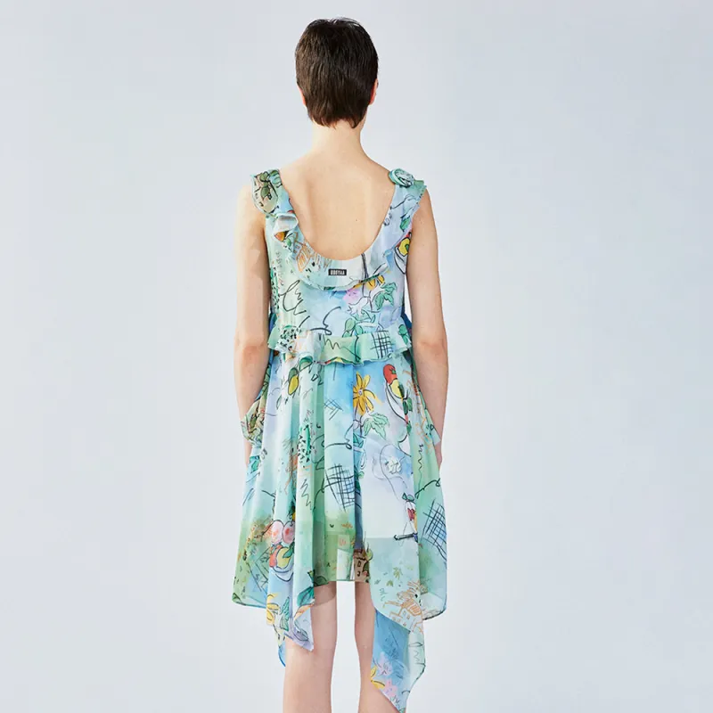 UOOYAA Slip Dress Women's Print-3