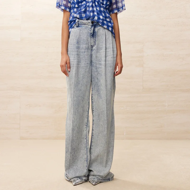 UOOYAA Jeans Women's Denim Blue-2