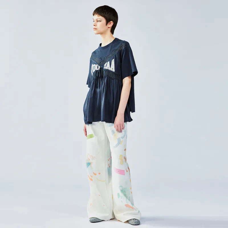 UOOYAA T Shirts Women's Navy Blue-5