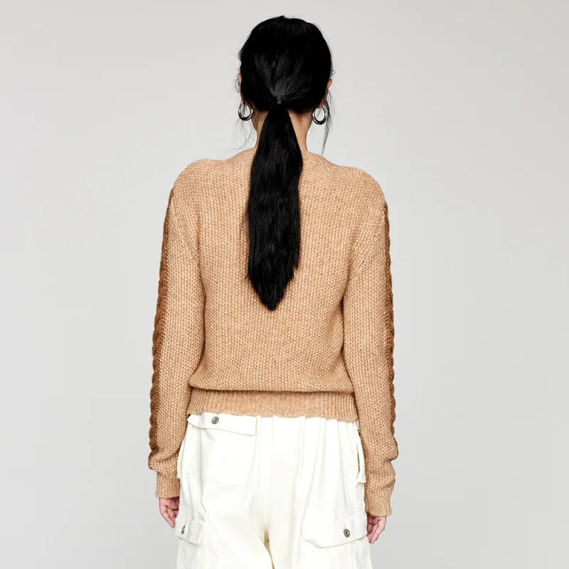 UOOYAA Sweaters Women's Khaki-2