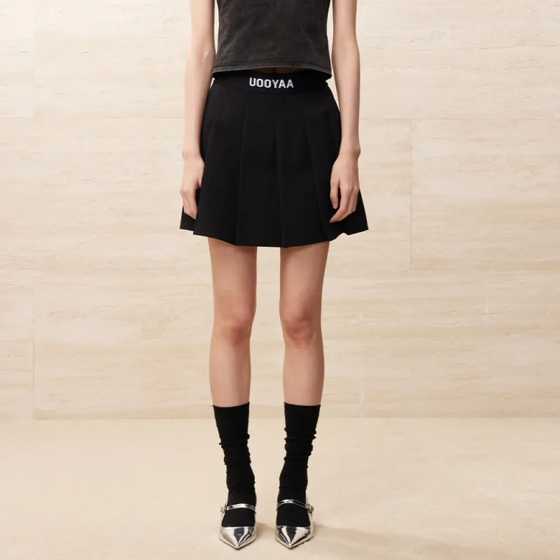UOOYAA Casual Short Skirts Women's Black-2